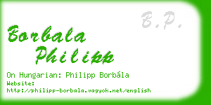 borbala philipp business card